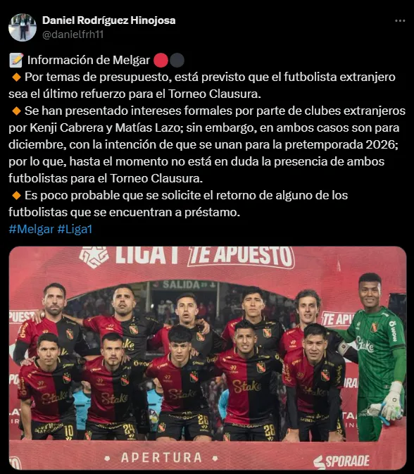 Kenji Cabrera con oferta del exterior (Foto: X).