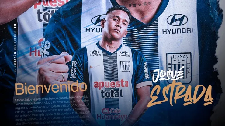 Josué Estrada, nuevo jugador de Alianza Lima.