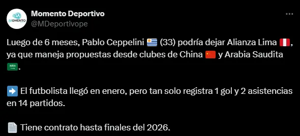 Ceppelini buscado de Asia (Foto: X).