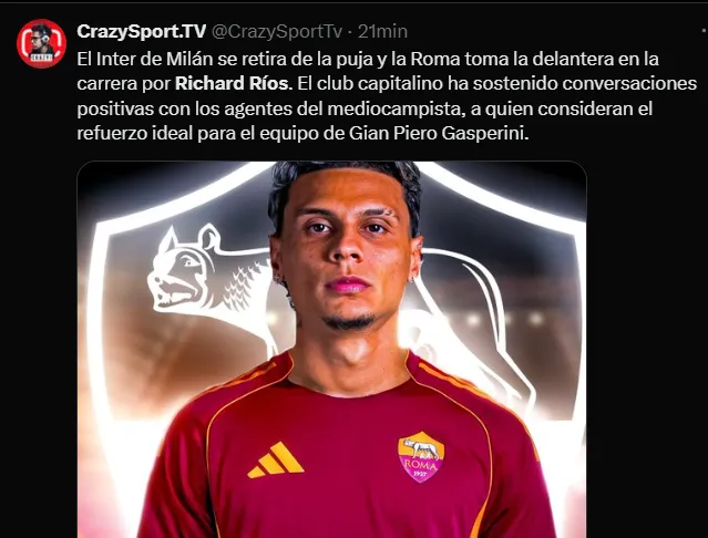 Fuente: @CrazySportTv