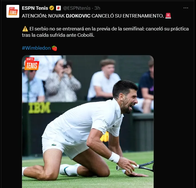 Fuente: @ESPNtenis