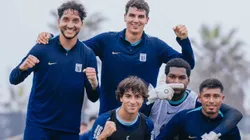 Jugadores de Alianza Lima durante un entrenamiento.