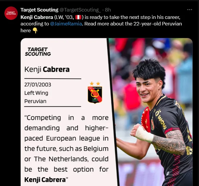 Fuente: @TargetScouting