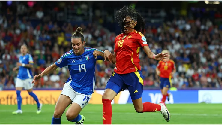 Italia vs. España por el Grupo B de la Eurocopa Femenina 2025.