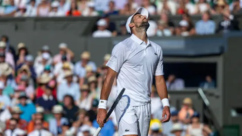 Novak Djokovic en Wimbledon 2025.