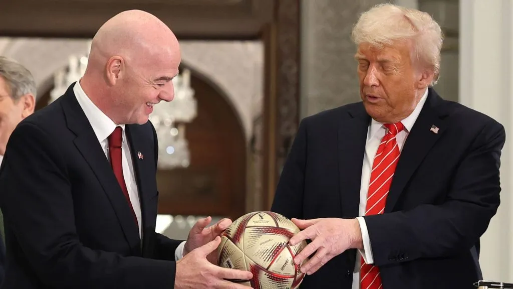 Gianni Infantino, junto a Donald Trump (Getty Images).