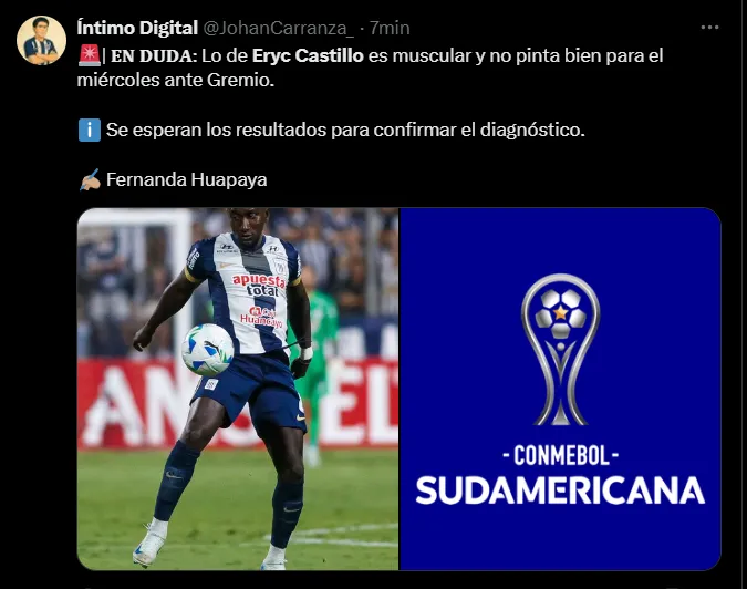 Fuente: @JohanCarranza_