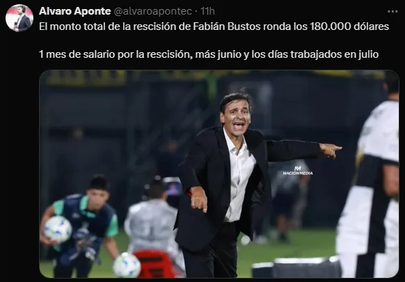 Dinero pagado por Fabián Bustos (Foto: X).