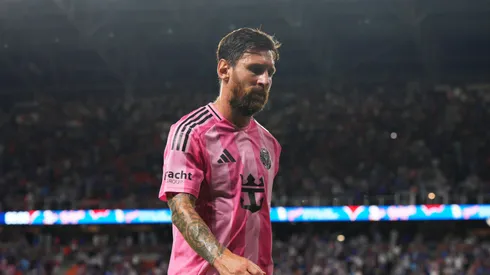 Messi, cabizbajo, tras la derrota de Inter Miami ante FC Cincinnati.