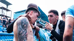 Jugadores de Sporting Cristal celebrando.