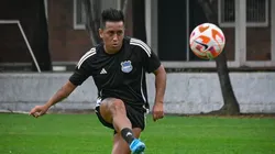 Christian Cueva entrenando en Emelec.