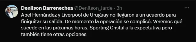 Fuente: @Denilson_Jarde