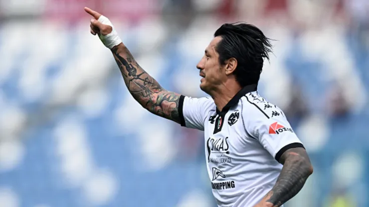 Gianluca Lapadula con camiseta de Spezia.