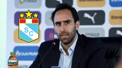 Joel Raffo en conferencia de prensa.