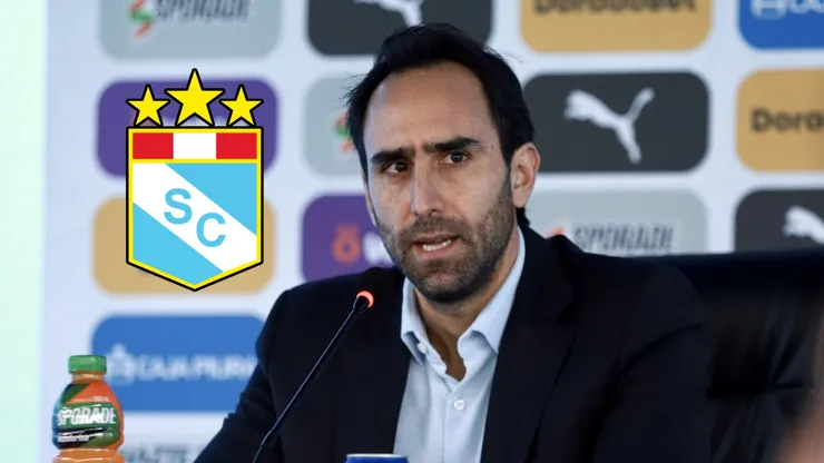 Joel Raffo en conferencia de prensa.