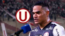 Santamaría y el escudo de Universitario