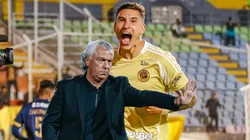 Festejo de Facundo Callejo ante Alianza Lima.