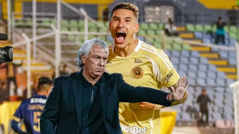 Festejo de Facundo Callejo ante Alianza Lima.