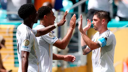 Jugadores de Real Madrid celebrando.