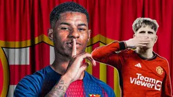 Marcus Rashford y Alejandro Garnacho.