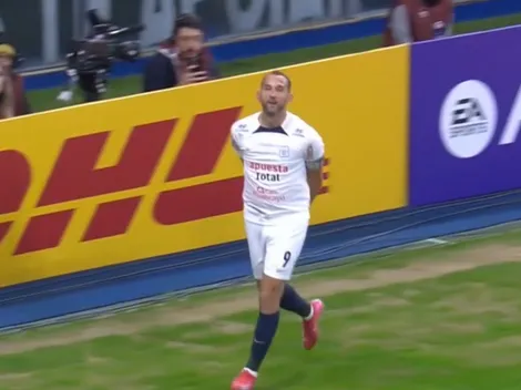 Hernán Barcos anotó un golazo en Brasil y silenció el Arena Do Gremio