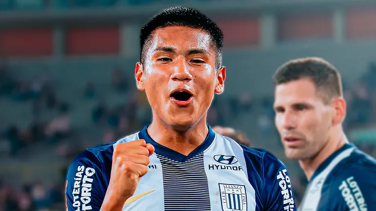 Piero Cari jugando en Alianza Lima.