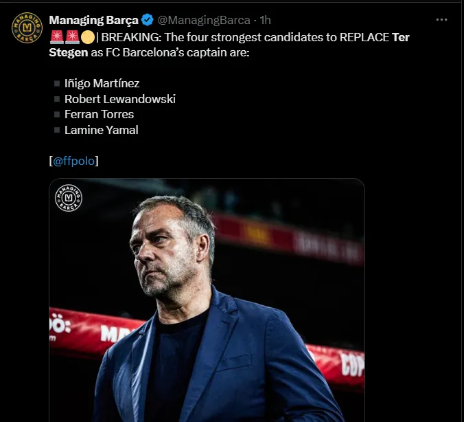 Fuente: @ManagingBarca