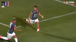 El festejo de Alejandro Hohberg para el gol del empate.
