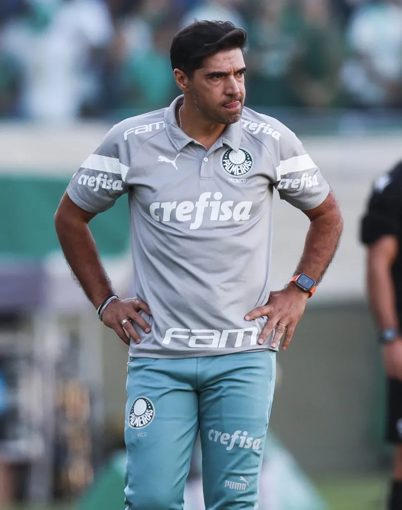 Abel Ferreira enojado en Palmeiras. (Photo by Alexandre Schneider/Getty Images)