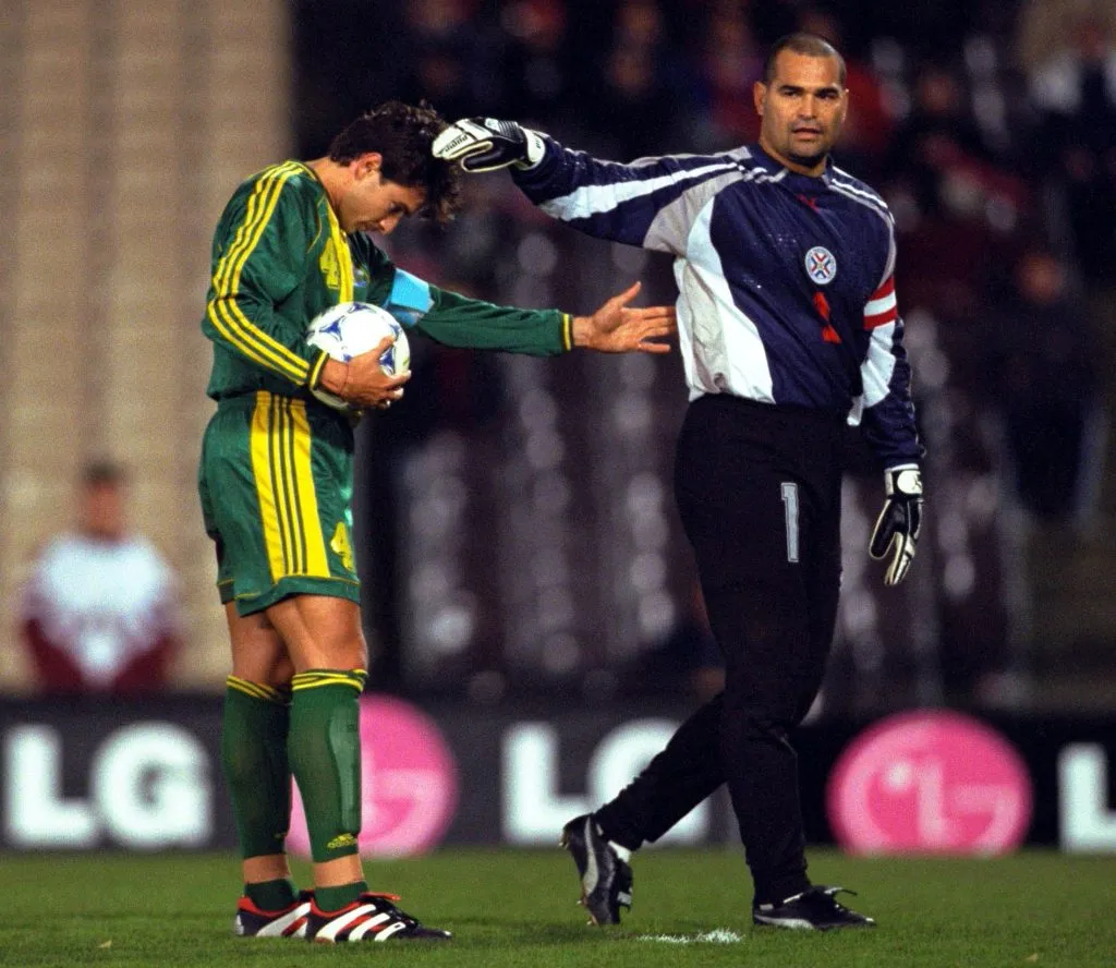 Chilavert y su particular estrategia para intimidar rivales (Getty).