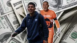 Piero Quispe y Keylor Navas.