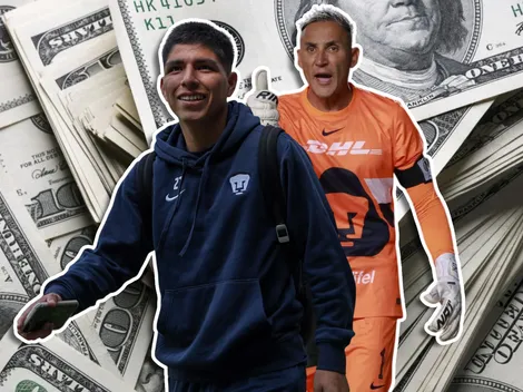 Mientras Keylor Navas gana 2 millones, el salario que percibe Piero Quispe en Pumas UNAM