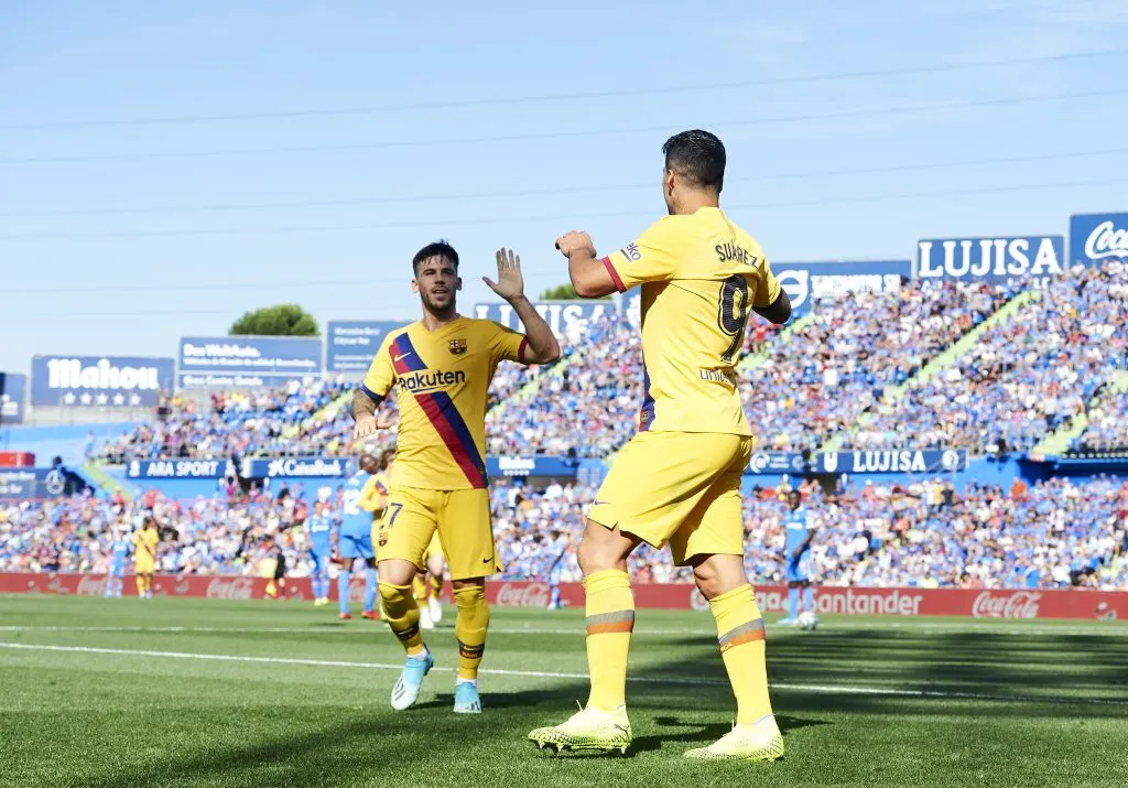 Carles Pérez jugando en el Barcelona. (Photo by Aitor Alcalde/Getty Images)