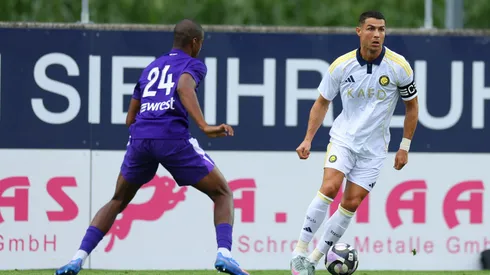 Cristiano Ronaldo, en el amistoso entre Al Nassr y Toulouse en Austria.