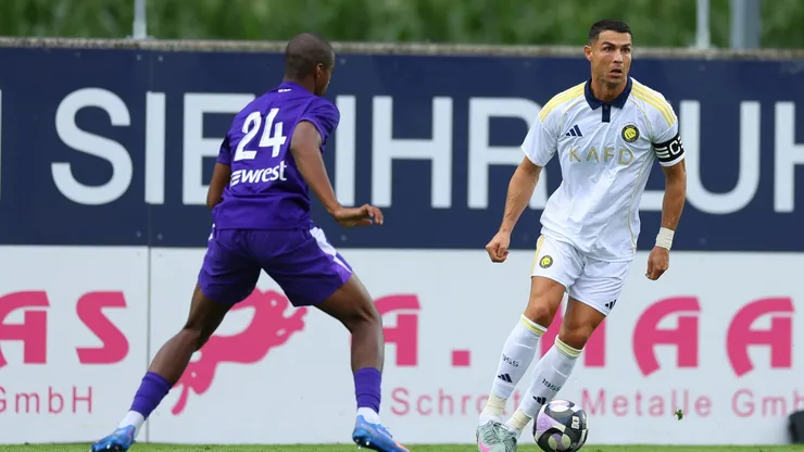 Cristiano Ronaldo, en el amistoso entre Al Nassr y Toulouse en Austria.