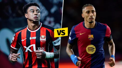 Lingard y Raphinha, figuras de FC Seoul y FC Barcelona.