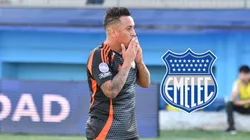 Christian Cueva con camiseta de Emelec.