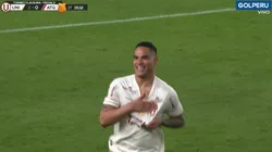 Anderson Santamaría y su festejo por el 2-0 de Universitario a Atlético Grau.