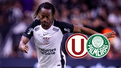 André Carrillo con camiseta de Corinthians.