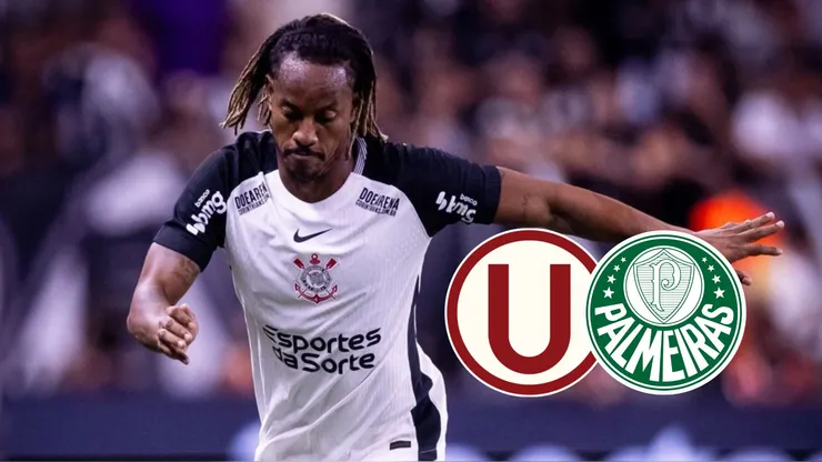 André Carrillo con camiseta de Corinthians.