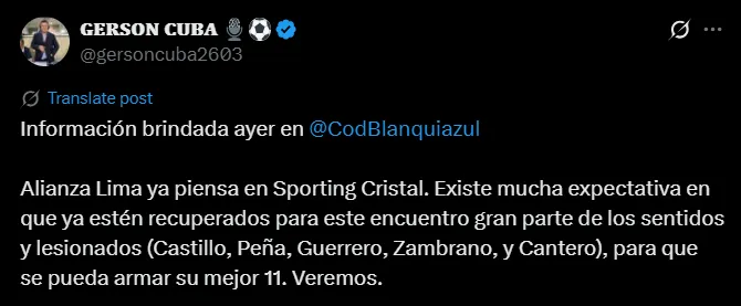 Fuente: @gersoncuba2603