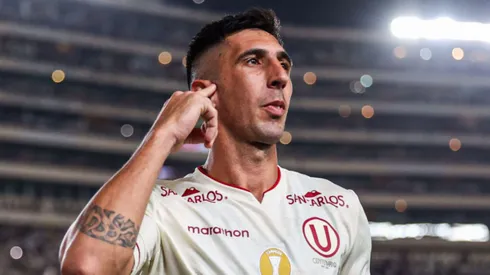 Diego Dorregaray durante su etapa en Universitario.