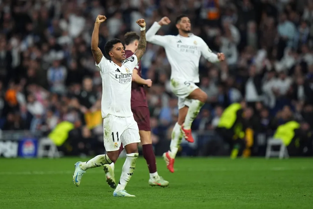 Rodrygo celebrando (Foto: Getty).