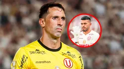 Universitario: Sebastián Britos y Miguel Vargas.