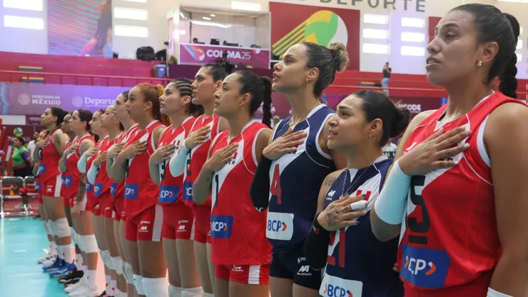 La Selección Peruana, en la Copa Panamericana de Vóley.
