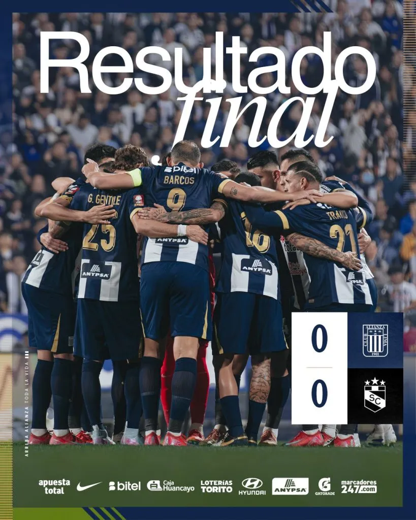 Alianza Lima y Sporting Cristal empataron sin goles. (Foto: X).