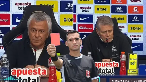 Gorosito y Autuori molestos con el arbitraje.