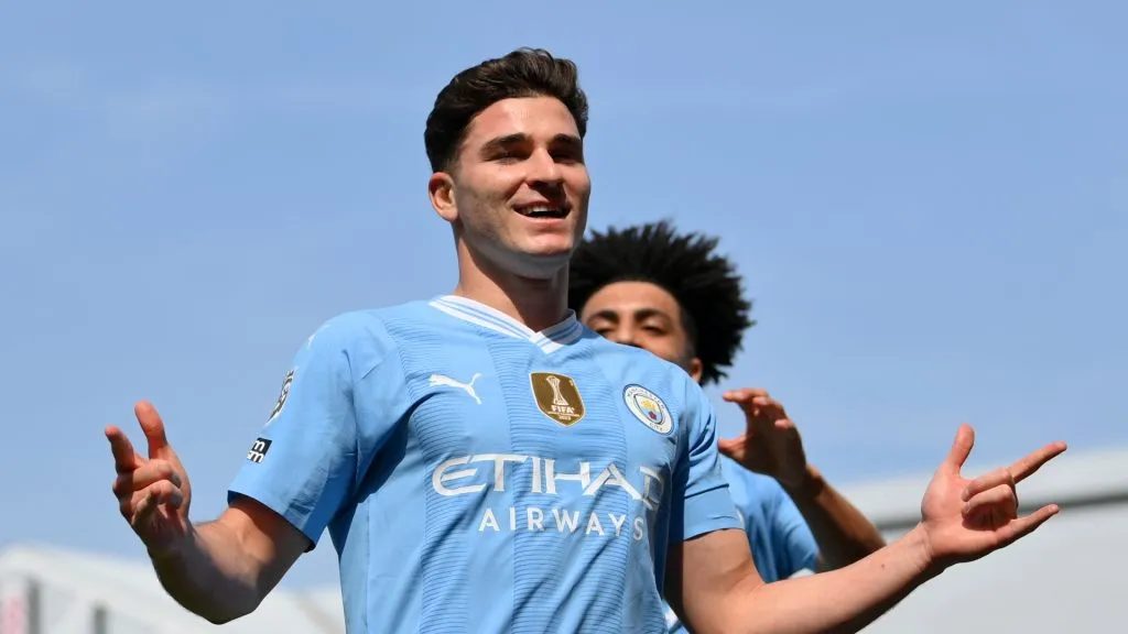 Manchester City extrañó a Julián Álvarez en la última temporada (Getty Images).