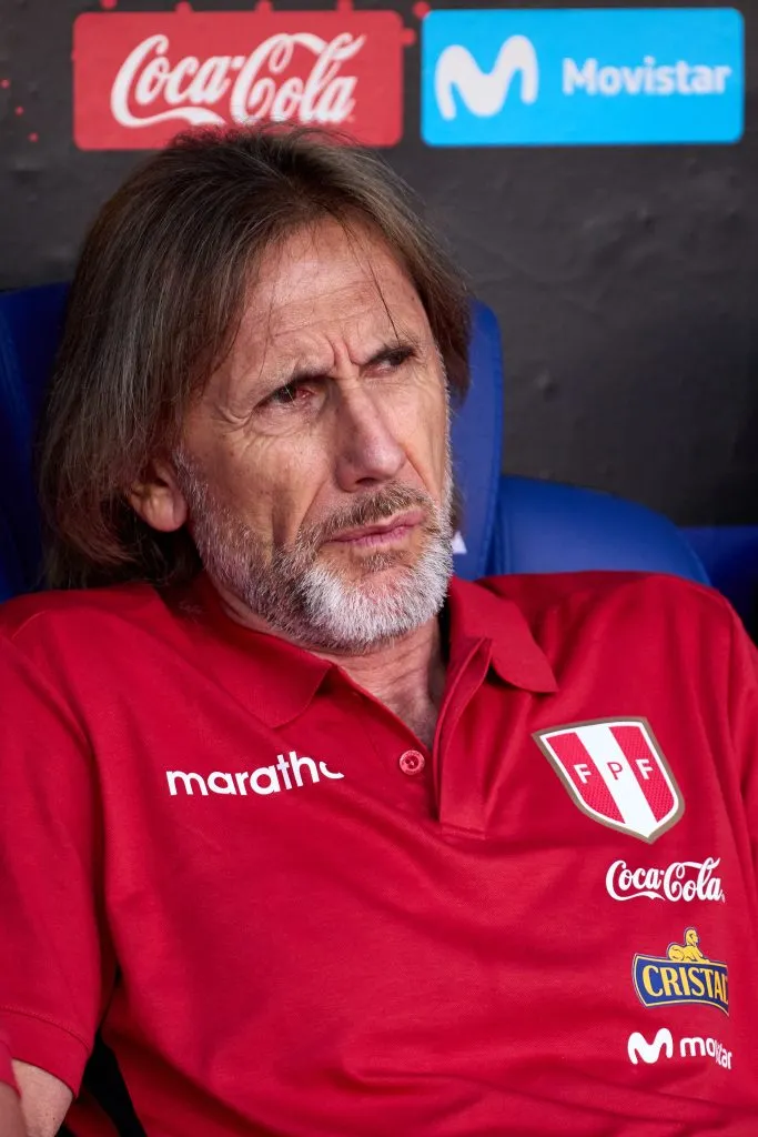 Ricardo Gareca en la Selección Peruana. (Photo by Alex Caparros/Getty Images)
