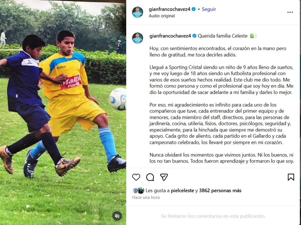 Fuente: @gianfrancochavez4